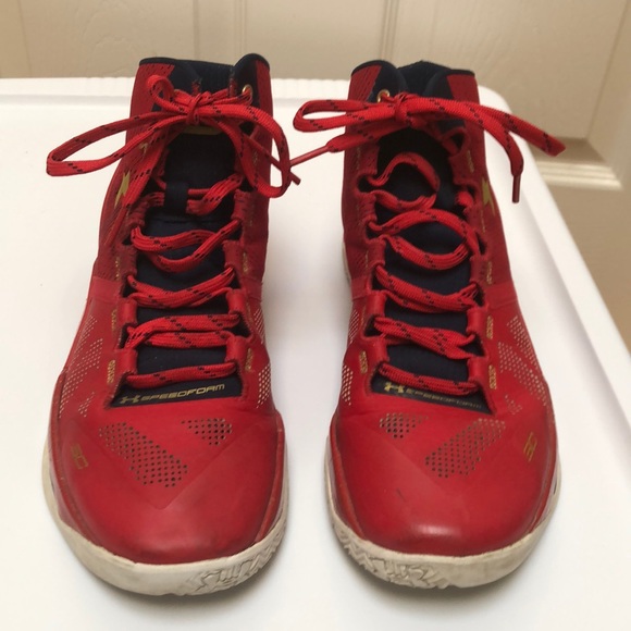 Curry 2 Floor General Red Shoes - Picture 2 of 7